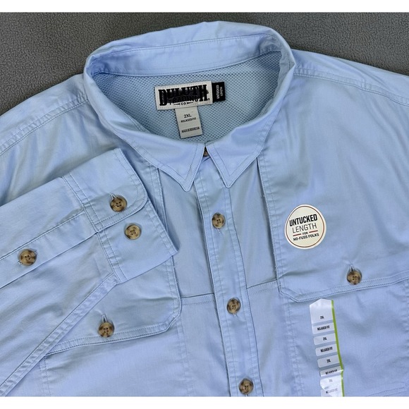 Duluth Trading Co Other - Duluth Shirt Mens 4XL Blue First Resort Relaxed Fit Lightweight‎ Vented Fishing
